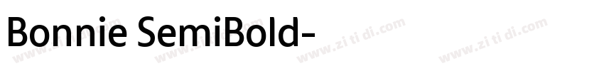 Bonnie SemiBold字体转换